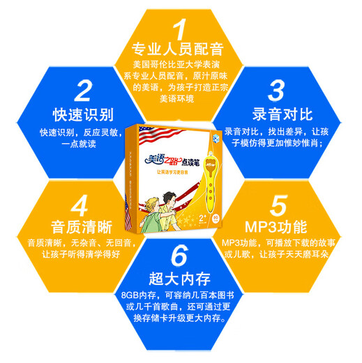 美语之路点读笔让英语学习更容易专业人员配音 磨出我的英文耳朵小学英语点读笔 儿童点读笔早教机美国小学英语 基础课程课本