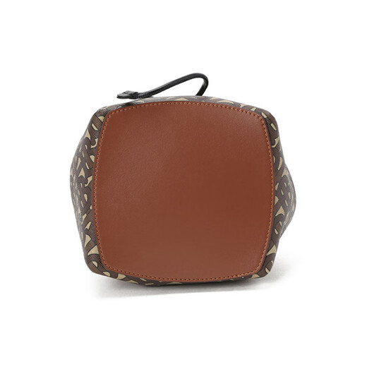 Burberry Logo Stoff kleiner brauner Frauenschaufelbeutel Cross Body Umhängetasche Grundpaket (Bag + Staubbeutel)
