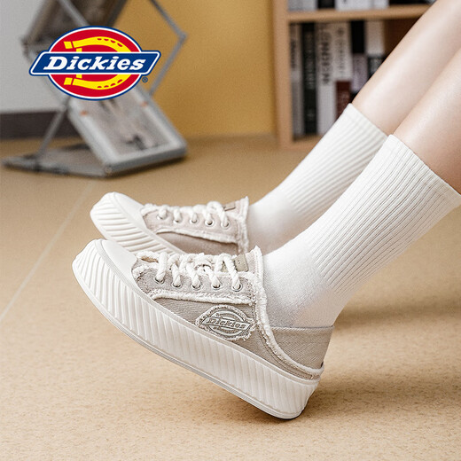 Dickies Canvas Shoes для женщин 2025 Новая летняя ботинка с двумя одеждами с полуприцеп.