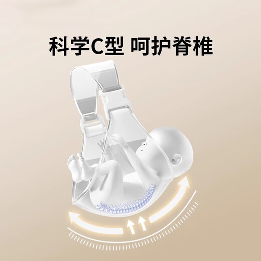抱娃神器解放双手婴儿背带小月龄前抱式幼儿外出简易新生儿宝宝 【松紧可调】PU华夫格灰