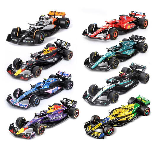 奇立彩143红牛法拉利迈凯伦奔驰2024合金车模方程式赛车F1模型男 2024迈凯伦MCL3881号奥斯卡皮亚