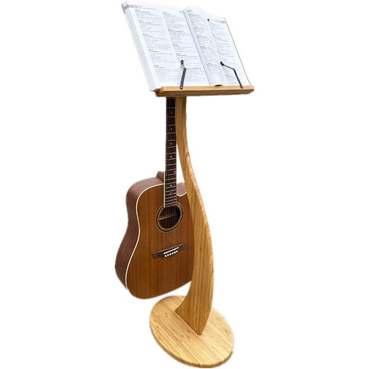 Supug Guitar Score Rack bodenstand vertikaler Ukulele Punch-Free-Kleiderbügel Massive Holzgitarre Geigenständer Bambus Ukulele Violin Ständer