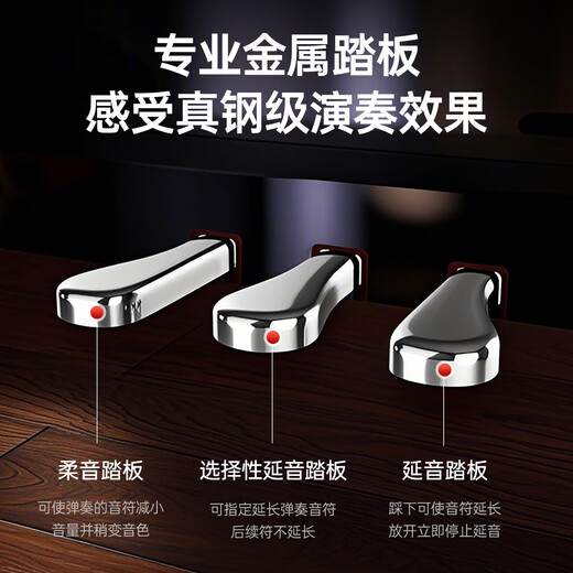 Beidochen 88 heavy hammer key electric piano for adult children beginner electronic piano home professional level 10 electronic piano [Black] + 88 Strength key 3 pedals + official standard