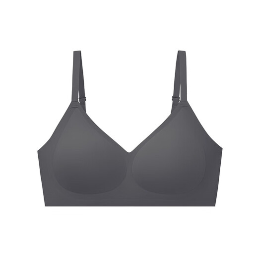 LUCKMEEY Nahtlose Unterwäsche für Damen, kleine Brust-Push-up, Anti-Durchhängen, kein Bügel-BH, schöne hinterleuchtete Seite, großer BH, chinesischer Valentinstag, rauchgrau M_70C_70D_75B_75C_75D_80