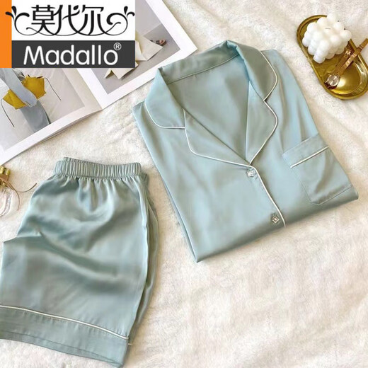 Pyjamas de soie de soie d'été de qualité modale pour les femmes à manches courtes à manches minces pour femmes de soie