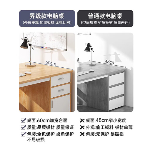 Desk staff station simple modern office desk and chair combination simple staff workbench home computer desk single place-120*60|Morandi gray