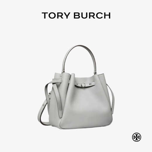 汤丽柏琦（Tory Burch）【秦岚同款】ROMY手提斜挎水桶包菜篮子166982 黑色 001