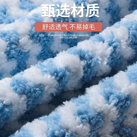 Water corrugated coral velvet microfiber thickened non-shedding non-fading kitchen cleaning dish towel scouring pad coral velvet rag 5 pieces 25*25