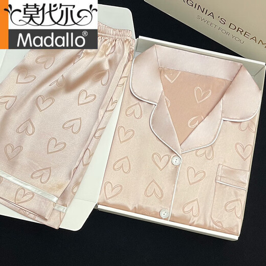 Pyjamas de soie de soie d'été de qualité modale pour les femmes à manches courtes à manches minces pour femmes de soie