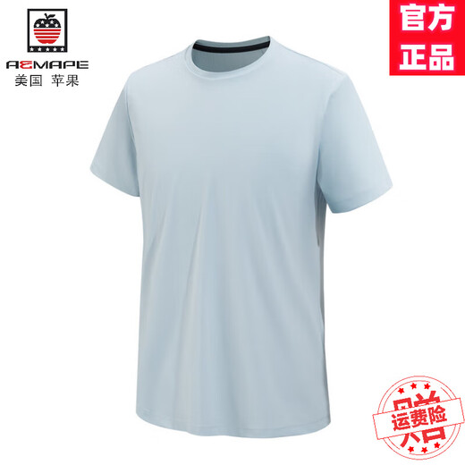 AEMAPE round neck men's short-sleeved T-shirt 2025 summer cool new style slim fit versatile bottoming shirt top white M 170