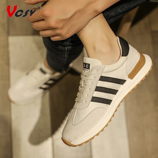 VCSV fashion brand sports shoes men's shoes new summer Forrest Gump shoes men's light luxury casual shoes men's soft sole height-enhancing shoes men's white-light luxury men's shoes 41
