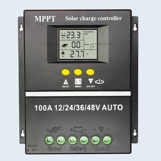 MPPT solar controller fully automatic universal 12V24V36V48V lithium battery photovoltaic panel charger MPPT controller - 100A
