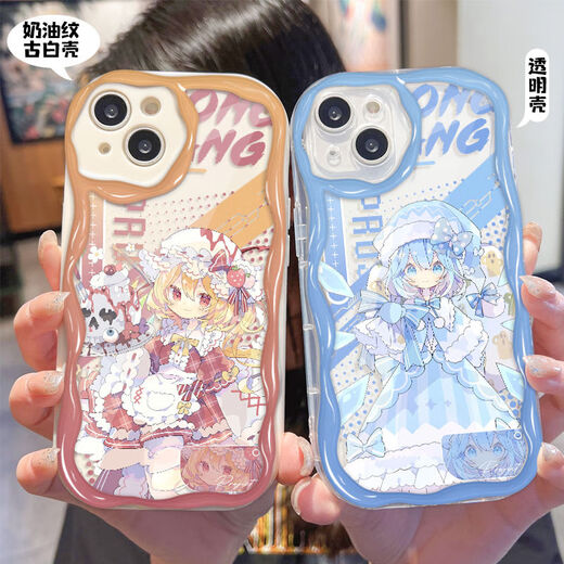 霖䄸衍东方project魔理沙古明地恋手机壳适用华为小米OPPOvivoy78苹果15 奶油纹透明壳-W14107 iPhone 其他型号