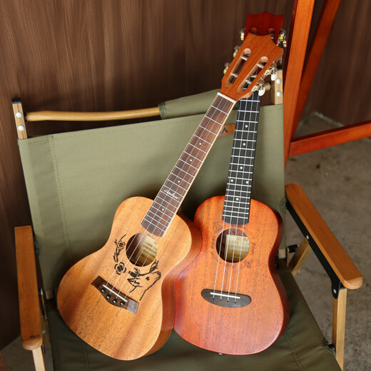 
He Jiagong Ukulele Beginner Beginners and Beginners for Girls' Introductory Vancouver 23-inch Small Guitar Children's Ocean Empire + Accessories + Tuner + Cotton Bag 23-inch