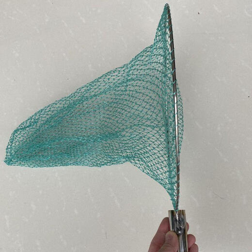 Yunlu copy net set stainless steel copy net head solid circle fishing net pocket thick super hard large object copy net rod fishing gear 0.2m diameter
