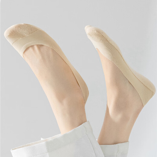 Bassha en soie glace bas pour femmes en été mince non gliptante et super invisible bouche peu profonde semelles pour femmes semelles en coton