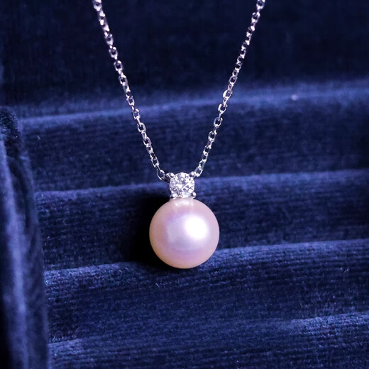 Fat Donglai's same style pearl pendant without chain, 18k gold akoya Y chain design, single 20-point real diamond seawater, this link is a separate accessory, does not include beads, please choose beads.