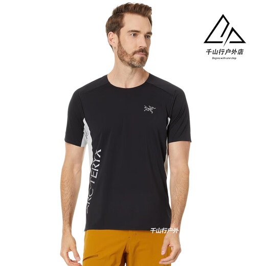 始祖鸟（ARC'TERYX）Arcteryx Norvan Downword 男薄款运动速干透气短袖T恤9720 黑色/Black S