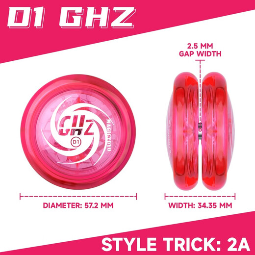 Qili Bunte Geisterhand 2a Jo-Yo Kinder leuchtend Live Sleeping Yo-Yo Anfänger obere Basis-Rotary-Yoyo-Ballspielzeug D1 transparentes Glitzerpulver Neu
