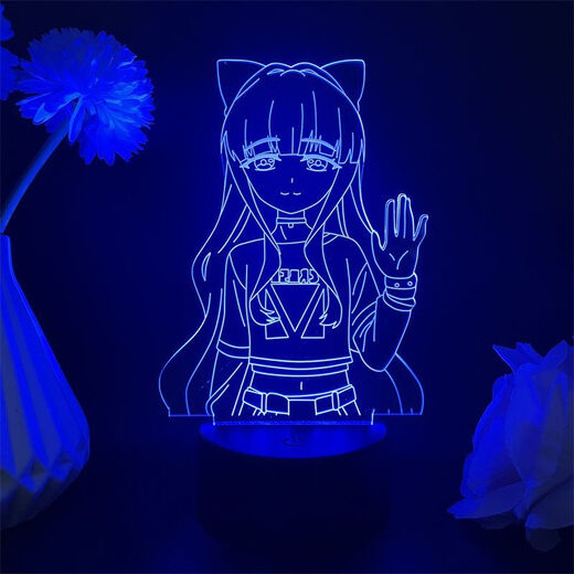 哈士顿憧憬成为魔法少女周边小夜灯柊舞緹娜杜乃可莉丝天川薰子动漫手办 白底裂纹7色触控 usb+电池仓 4877  天川薰子