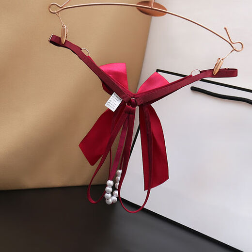 Pearl panties that rub into the body and rub the sexy vagina of ladies, oversized panties, feminine thongs, super small, one rope thorn, black