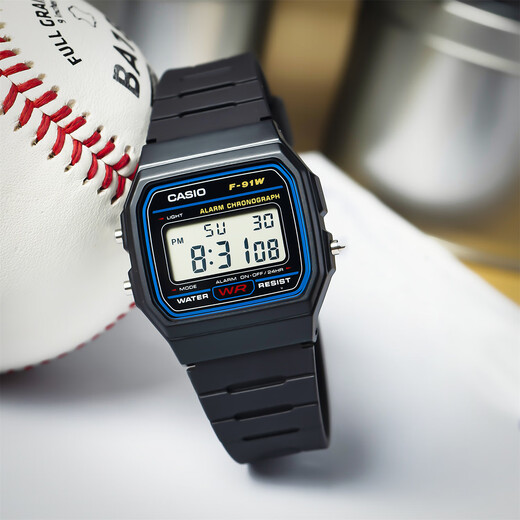 CASIO watch men's retro small square sports waterproof student men's and women's f91w series watch F-91W-1D