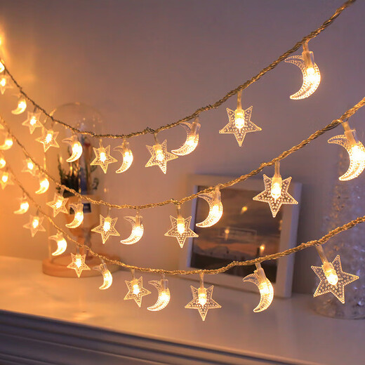 LED atmosphere light starry sky light string outdoor atmosphere light room birthday light camping star light stall decoration light tent decoration light scene layout small lantern warm white romantic starry sky long battery life 3m 20 light string