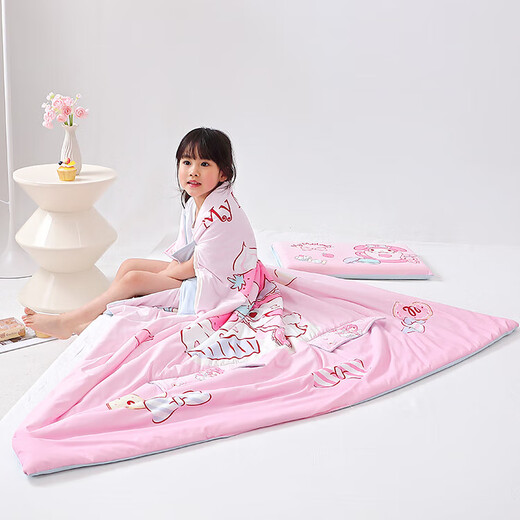Sleeping bag baby thin summer baby children spring and autumn anti-kicking quilt artifact Sanrio four-season universal belly protection type A Melody anti-kicking quilt recommended temperature 20-35 degrees 140*140cm 3-8 years old