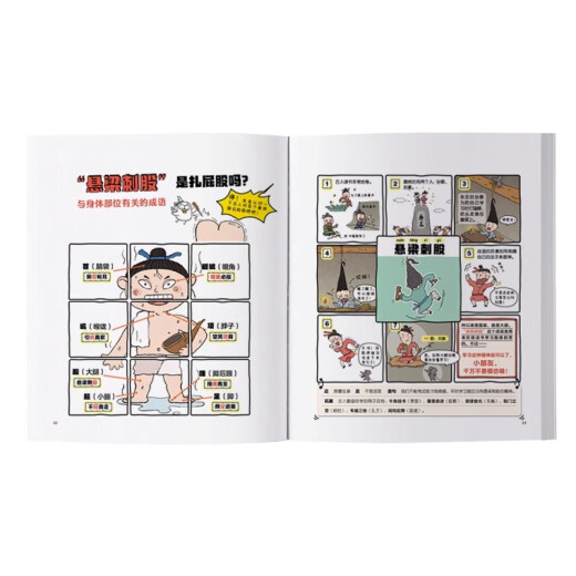 [Self-operated excellent books] Idiom Ask for 4 volumes 689 idioms knowledge Primary school students idiom stories children's humorous comic interpretation one, two, three, four, five enlightenment pictures two thousand sixth grade idioms Idiom Ask for 1,2,3,4,500 Idioms