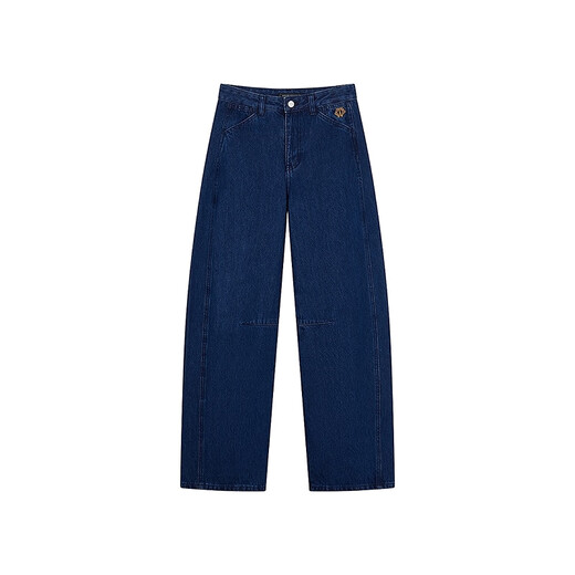 
Teenie Weenie Bear Women's Jeans 2025 Autumn New Simple Comfortable Slack Banana Pants Denim S