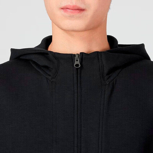 Nike (Nike) Chaqueta oficial para hombres Spring New Windbreaker Running Sportswear Fashion Stand Collar Semi-Zipper Jacket DQ4877-010 Negro S