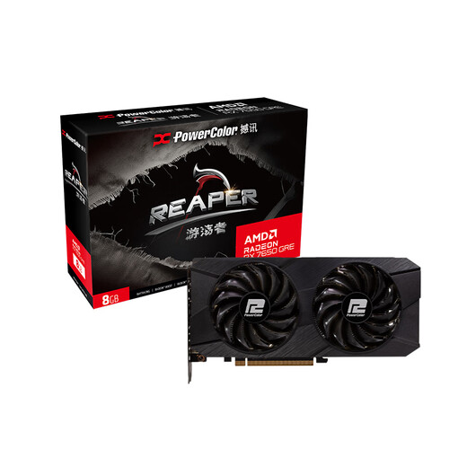 AMD RADEON RX 7650GRE Wanderer Black Gaming Graphics Card E-Sports Desktop High Performance Independent Display