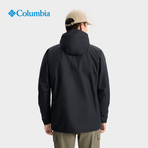 Columbia Outdoor 25 Autumn and Winter New Men's and Women's Silver Dot Fleece Liner Three-in-One Waterproof Jacket XE9099 010 Black L (180/100A)