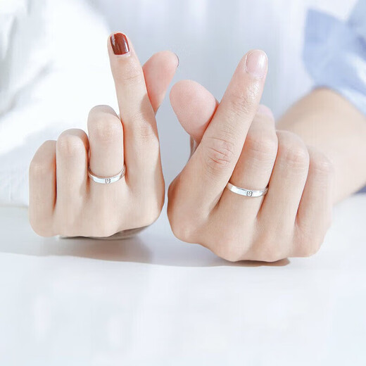 DR four-leaf clover platinum ring for women and men PT950 platinum couple ring engagement ring wedding ring birthday gift for girlfriend four-leaf clover men's ring