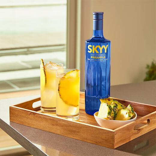 麦其克深蓝伏特加  蓝天果味伏特加 鸡尾酒基酒 调酒果酒 原瓶进口洋酒 深蓝伏特加菠萝味1瓶