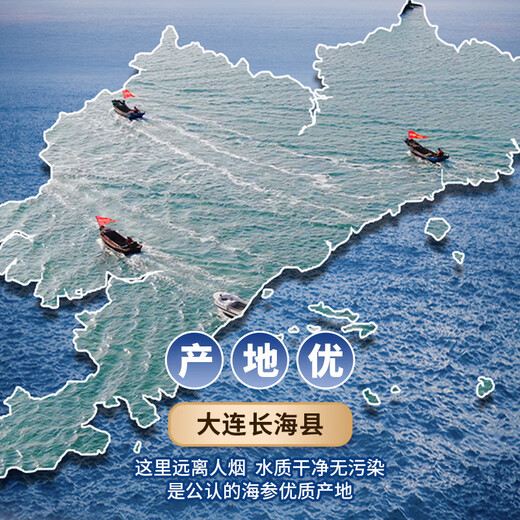 Grandma Zhang's ready-to-eat sea cucumber 3Jin Jin is equal to 0.5kg, 30-45 pieces, solid content exceeds 85%, high quality, pollution-free, seafood and aquatic products, gift box style