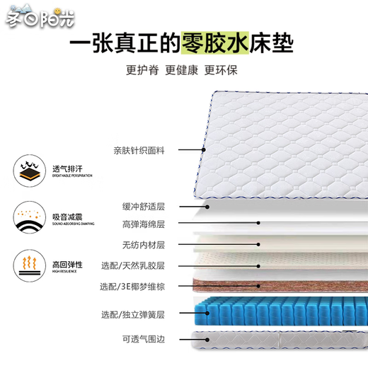 Winter sunshine torsion coconut palm latex hard mattress household 1.5 meters 1.8 hotel soft and hard dual-purpose thick model homestay A. Torsion spring + coconut palm + latex 23cm white knitted 1350mm*2000mm