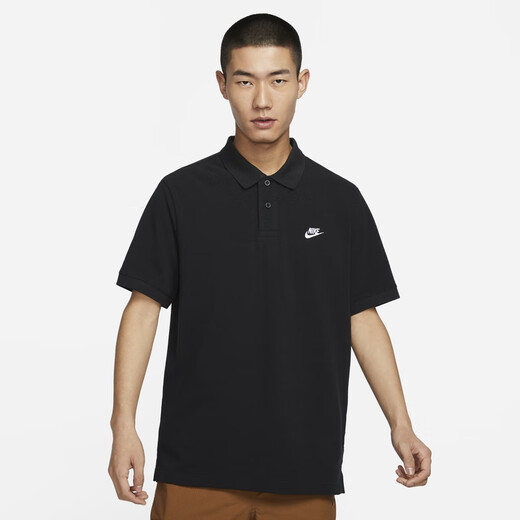 Nike (Nike) Официальная мужская футболка с отворотом с короткими рукавами.