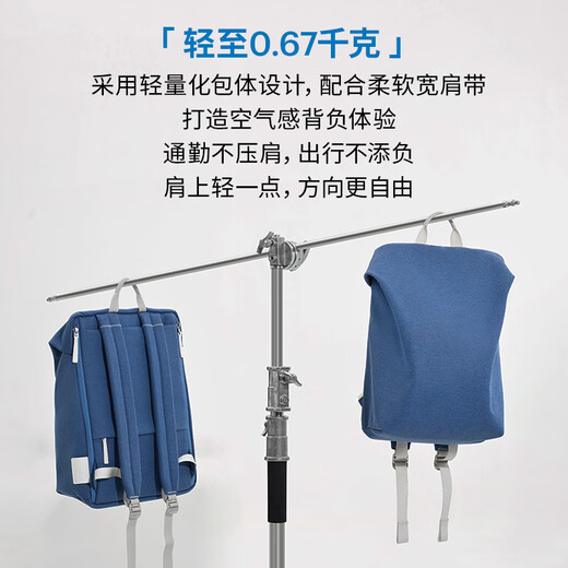 ITOTRUFFLE2 Backpack Business Design Computer Bag 12 Liters Rock White Air Bag Fashion Versatile Trendy Men and Women