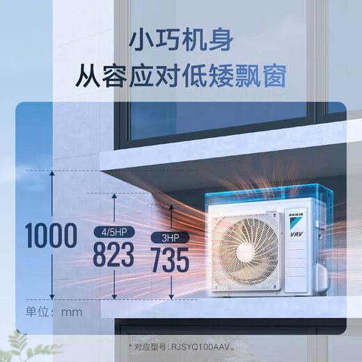 DAIKIN central air conditioner, one to four and one to three, household central air system B+ new product series multi-connected frequency conversion first-level energy efficiency B+ series 3 HP, two bedrooms and one living room, comfortable standard type