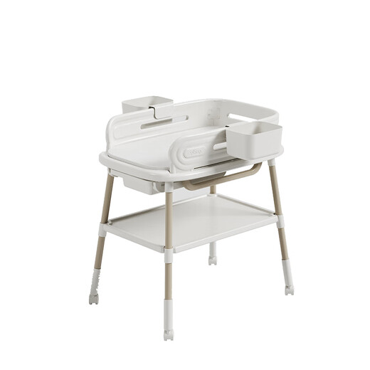 Hoyos Deutscher Windel Tisch große Kapazität Babypflege Tisch Multifunktionales Touchbett Neugeborene Windel abnehmbarer Babypflege Tisch + Hangeskorb *2 + Latexpolster
