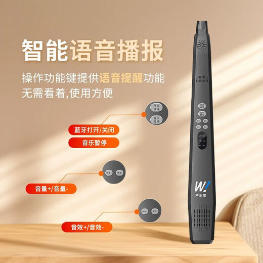 乐翻天新款电乐管自带蓝牙全自动笛子音乐伴奏神器中老年人零基础练习笛 白色/零基础练习吹奏乐管