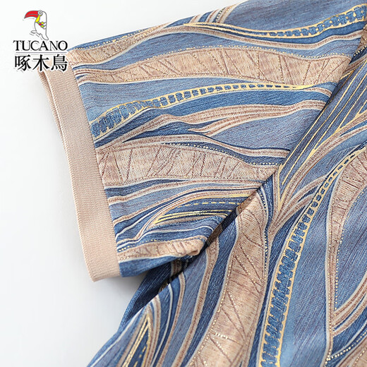 Camiseta de manga corta y anciana de carpinguía de carpinguía con traje de seda de seda de hielo de gran tamaño de gran tamaño de edad.