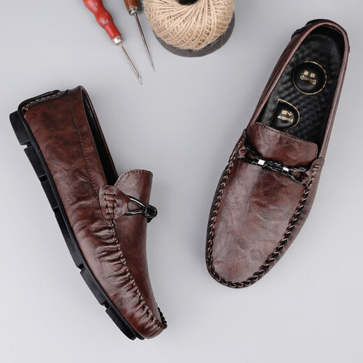 Zapatos de cuero de tamaño roto de cero grados para hombres primavera y verano nuevos zapatos casuales de cuero genuino zapatos de cuero para hombres suaves zapatos de negocios transpirables para hombres frijoles negros 9913 38