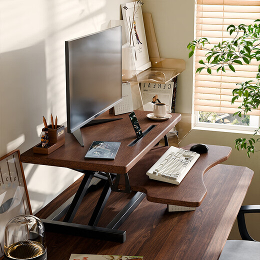 Jiayi solid wood lifting computer table lifting table work table standing work table office desk home computer lifting shelf