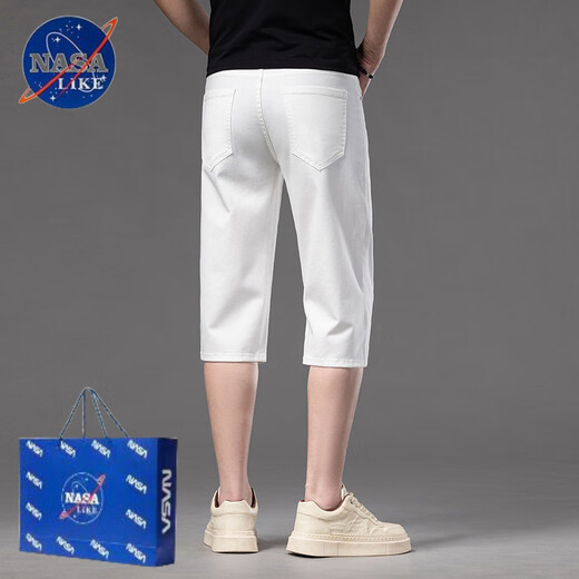 Nasalike2025 Sommer Neues dünne Freizeitgebäudehose Kleine Straight-Pin-mittlerer Hose 679-Black 38