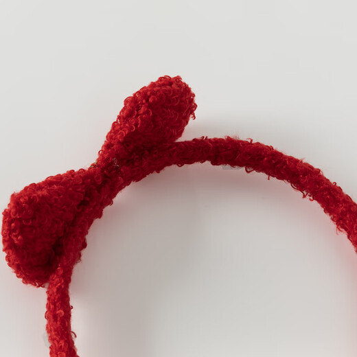 David Bella girls red headband baby plush hair accessories children's style headwear girl hairpin