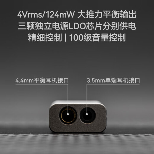 Shuiyueyu Dawn pro2 decoding headphone amplifier small tail 3.5/4.4 dual decoding chip HIFI fever high-performance portable headphone amplifier TYPEC adapter Dawn 2