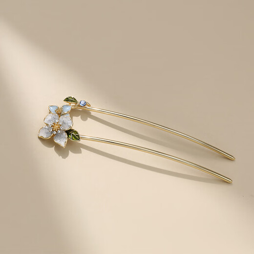 Chimera (CHIMERA) Star Flower Language Oil-dropping flower U-shaped hairpin hairpin on the back of the head ball hairpin girl birthday gift