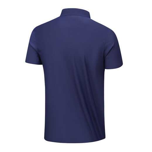 
Kaileshi Mint Men's Short Sleeve POLO Shirt Summer Moisturizing Quick Dry Ice Silk Thin Outdoor Leisure Sports T-shirt 12358 Navy Blue 4XL (170-190cm/190-200Jin[Jin equals 0.5 kg])